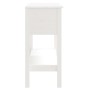Solid white pine wood console table 75x35x75 cm by vidaXL, Side tables - Ref: Foro24-814620, Price: 110,23 €, Discount: %