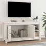 Massiver TV-Schrank aus weißem Kiefernholz, 103 x 36,5 x 52 cm von vidaXL, TV-Möbel - Ref: Foro24-814590, Preis: 90,35 €, Rab...