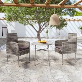 3-piece garden dining set anthracite gray synthetic rattan by vidaXL, Garden sets - Ref: Foro24-3098037, Price: 117,99 €, Dis...