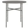Anthrazitgraues 3-teiliges Garten-Essset aus synthetischem Rattan von vidaXL, Gartensets - Ref: Foro24-3098037, Preis: 117,99...