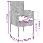 Anthrazitgraues 3-teiliges Garten-Essset aus synthetischem Rattan von vidaXL, Gartensets - Ref: Foro24-3098037, Preis: 117,99...