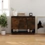 Smoked oak engineered wood sideboard 97x31x75 cm by vidaXL, Sideboards - Ref: Foro24-812987, Price: 73,43 €, Discount: %