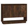 Smoked oak engineered wood sideboard 97x31x75 cm by vidaXL, Sideboards - Ref: Foro24-812987, Price: 73,43 €, Discount: %