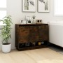 Smoked oak engineered wood sideboard 97x31x75 cm by vidaXL, Sideboards - Ref: Foro24-812987, Price: 73,43 €, Discount: %