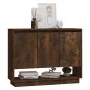 Smoked oak engineered wood sideboard 97x31x75 cm by vidaXL, Sideboards - Ref: Foro24-812987, Price: 72,38 €, Discount: %