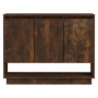 Smoked oak engineered wood sideboard 97x31x75 cm by vidaXL, Sideboards - Ref: Foro24-812987, Price: 73,43 €, Discount: %