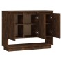 Smoked oak engineered wood sideboard 97x31x75 cm by vidaXL, Sideboards - Ref: Foro24-812987, Price: 73,43 €, Discount: %