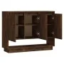 Smoked oak engineered wood sideboard 97x31x75 cm by vidaXL, Sideboards - Ref: Foro24-812987, Price: 72,38 €, Discount: %