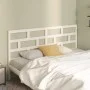 Bettkopfteil aus massivem weißem Kiefernholz, 206 x 4 x 100 cm von vidaXL, Kopf- und Fußteile - Ref: Foro24-814215, Preis: 56...