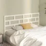 Bettkopfteil aus massivem weißem Kiefernholz, 206 x 4 x 100 cm von vidaXL, Kopf- und Fußteile - Ref: Foro24-814215, Preis: 56...