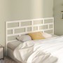 Bettkopfteil aus massivem weißem Kiefernholz, 206 x 4 x 100 cm von vidaXL, Kopf- und Fußteile - Ref: Foro24-814215, Preis: 65...