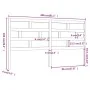 Bettkopfteil aus massivem weißem Kiefernholz, 206 x 4 x 100 cm von vidaXL, Kopf- und Fußteile - Ref: Foro24-814215, Preis: 56...
