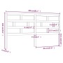 Bettkopfteil aus massivem weißem Kiefernholz, 206 x 4 x 100 cm von vidaXL, Kopf- und Fußteile - Ref: Foro24-814215, Preis: 65...