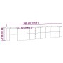 Blumenbeet aus Stahl anthrazit pulverbeschichtet 368x80x68 cm von vidaXL, Töpfe und Pflanzgefäße - Ref: Foro24-318966, Preis:...