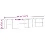 Blumenbeet aus Stahl anthrazit pulverbeschichtet 368x80x68 cm von vidaXL, Töpfe und Pflanzgefäße - Ref: Foro24-318966, Preis:...