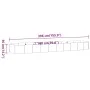 Blumenbeet aus Stahl anthrazit pulverbeschichtet 396x100x36cm von vidaXL, Töpfe und Pflanzgefäße - Ref: Foro24-319006, Preis:...