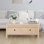 Couchtisch aus massivem grauem Kiefernholz, 100 x 50 x 40 cm von vidaXL, Couchtisch - Ref: Foro24-814604, Preis: 78,70 €, Rab...