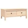 Couchtisch aus massivem grauem Kiefernholz, 100 x 50 x 40 cm von vidaXL, Couchtisch - Ref: Foro24-814604, Preis: 78,70 €, Rab...