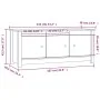 Solid pine wood shoe rack 110x38x45.5 cm by vidaXL, Shoe racks and shoe organizers - Ref: Foro24-814599, Price: 111,17 €, Dis...