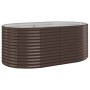 Brown powder coated steel flower bed planter 175x100x68cm by vidaXL, Pots and planters - Ref: Foro24-319060, Price: 76,36 €, ...