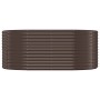 Brown powder coated steel flower bed planter 175x100x68cm by vidaXL, Pots and planters - Ref: Foro24-319060, Price: 76,36 €, ...