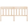 Cabecero de cama madera maciza de pino 206x4x100 cm de vidaXL, Cabeceros y pies de cama - Ref: Foro24-814114, Precio: 37,74 €...