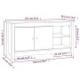 TV-Schrank aus massivem Kiefernholz, 103 x 36,5 x 52 cm von vidaXL, TV-Möbel - Ref: Foro24-814589, Preis: 84,81 €, Rabatt: %