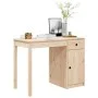 Schreibtisch aus massivem Kiefernholz, 100 x 50 x 75 cm von vidaXL, Schreibtische - Ref: Foro24-814629, Preis: 115,00 €, Raba...