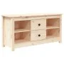 Solid pine wood TV stand 103x36.5x52 cm by vidaXL, TV Furniture - Ref: Foro24-814569, Price: 83,37 €, Discount: %