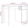 Escritorio de madera maciza de pino 100x50x75 cm de vidaXL, Escritorios - Ref: Foro24-814629, Precio: 105,73 €, Descuento: %