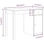 Schreibtisch aus massivem Kiefernholz, 100 x 50 x 75 cm von vidaXL, Schreibtische - Ref: Foro24-814629, Preis: 115,00 €, Raba...
