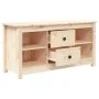 Solid pine wood TV stand 103x36.5x52 cm by vidaXL, TV Furniture - Ref: Foro24-814569, Price: 83,37 €, Discount: %