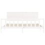 Estructura de cama con cabecero madera maciza blanco 200x200 cm de vidaXL, Camas y somieres - Ref: Foro24-3193422, Precio: 17...