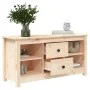 Solid pine wood TV stand 103x36.5x52 cm by vidaXL, TV Furniture - Ref: Foro24-814569, Price: 83,37 €, Discount: %