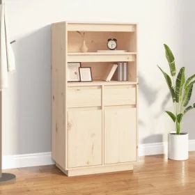 Tall solid pine wood sideboard 60x40x116.5 cm by vidaXL, Sideboards - Ref: Foro24-814534, Price: 146,53 €, Discount: %