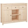 Solid pine wood sideboard 100x35x74.5 cm by vidaXL, Sideboards - Ref: Foro24-814549, Price: 121,30 €, Discount: %