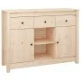 Solid pine wood sideboard 100x35x74.5 cm by vidaXL, Sideboards - Ref: Foro24-814549, Price: 119,69 €, Discount: %