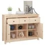 Solid pine wood sideboard 100x35x74.5 cm by vidaXL, Sideboards - Ref: Foro24-814549, Price: 119,69 €, Discount: %
