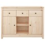 Solid pine wood sideboard 100x35x74.5 cm by vidaXL, Sideboards - Ref: Foro24-814549, Price: 121,30 €, Discount: %