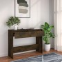 Mesa consola madera de ingeniería roble ahumado 100x35x76,5 cm de vidaXL, Mesas auxiliares - Ref: Foro24-813035, Precio: 52,3...