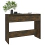 Mesa consola madera de ingeniería roble ahumado 100x35x76,5 cm de vidaXL, Mesas auxiliares - Ref: Foro24-813035, Precio: 52,3...