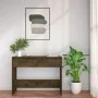 Engineered wood smoked oak console table 100x35x76.5 cm by vidaXL, Side tables - Ref: Foro24-813035, Price: 51,73 €, Discount: %