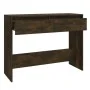 Engineered wood smoked oak console table 100x35x76.5 cm by vidaXL, Side tables - Ref: Foro24-813035, Price: 51,73 €, Discount: %