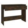 Mesa consola madera de ingeniería roble ahumado 100x35x76,5 cm de vidaXL, Mesas auxiliares - Ref: Foro24-813035, Precio: 52,3...