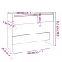 Mesa consola madera de ingeniería roble ahumado 100x35x76,5 cm de vidaXL, Mesas auxiliares - Ref: Foro24-813035, Precio: 52,3...