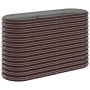 Brown powder coated steel flower bed planter 114x40x68 cm by vidaXL, Pots and planters - Ref: Foro24-318890, Price: 55,77 €, ...