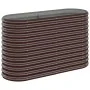 Brown powder coated steel flower bed planter 114x40x68 cm by vidaXL, Pots and planters - Ref: Foro24-318890, Price: 53,11 €, ...