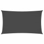 Toldo de vela rectangular tela Oxford gris antracita 2x4,5 m