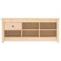 Solid pine wood shoe rack 110x38x45.5 cm by vidaXL, Shoe racks and shoe organizers - Ref: Foro24-814594, Price: 79,39 €, Disc...