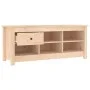 Solid pine wood shoe rack 110x38x45.5 cm by vidaXL, Shoe racks and shoe organizers - Ref: Foro24-814594, Price: 79,39 €, Disc...